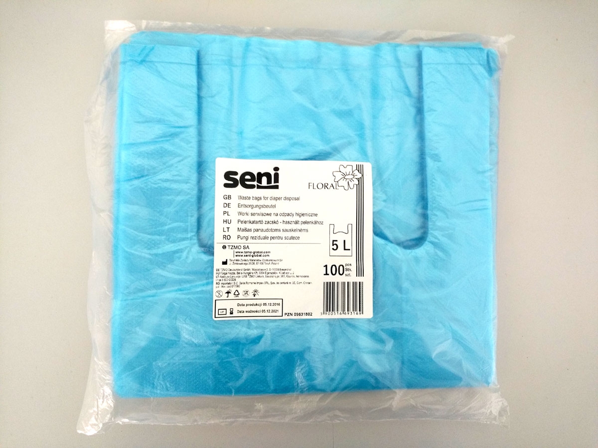 SENI Entsorgungsbeutel für Inkontinenzmaterial - 100 Stück