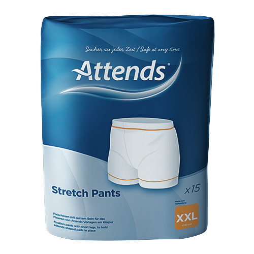 ATTENDS Stretch Pants - Netzhosen mit Beinansatz - 15er Pack - XXL
