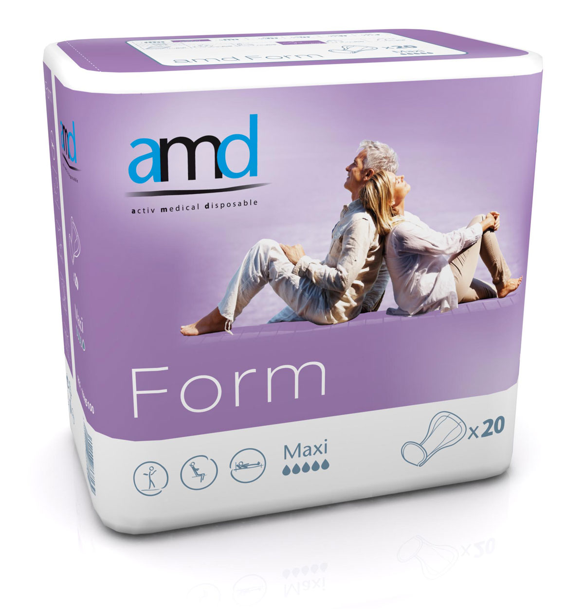 AMD Form - (MAXI) anatomische Vorlagen - 20 Stück Packung
