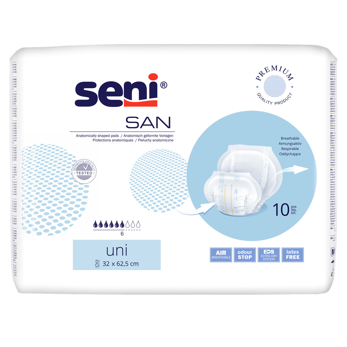 San Seni Uni Einzelpack - 10er Pack