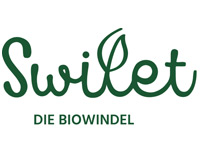 Swilet ist ein Logo, das in geschwungener, grüner Schrift den Text -Swilet- und darunter -DIE BIOWINDEN- zeigt. Es vermittelt ein ökologisches Konzept. Der Hintergrund ist weiß.