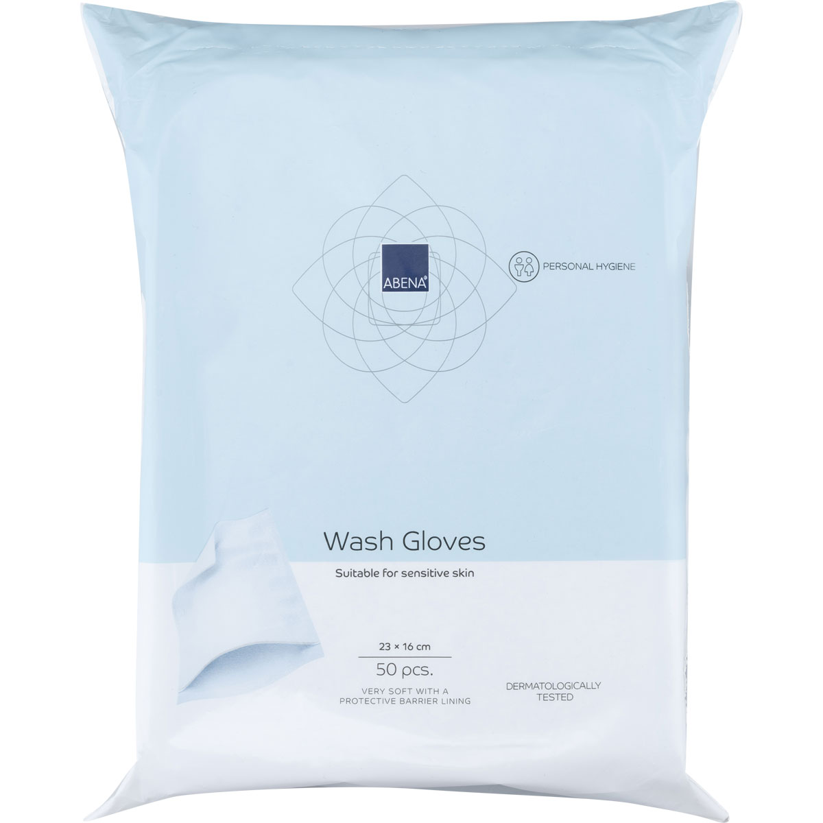 ABENA Airlaid Waschhandschuhe 50 Stück (Innen- Folie)