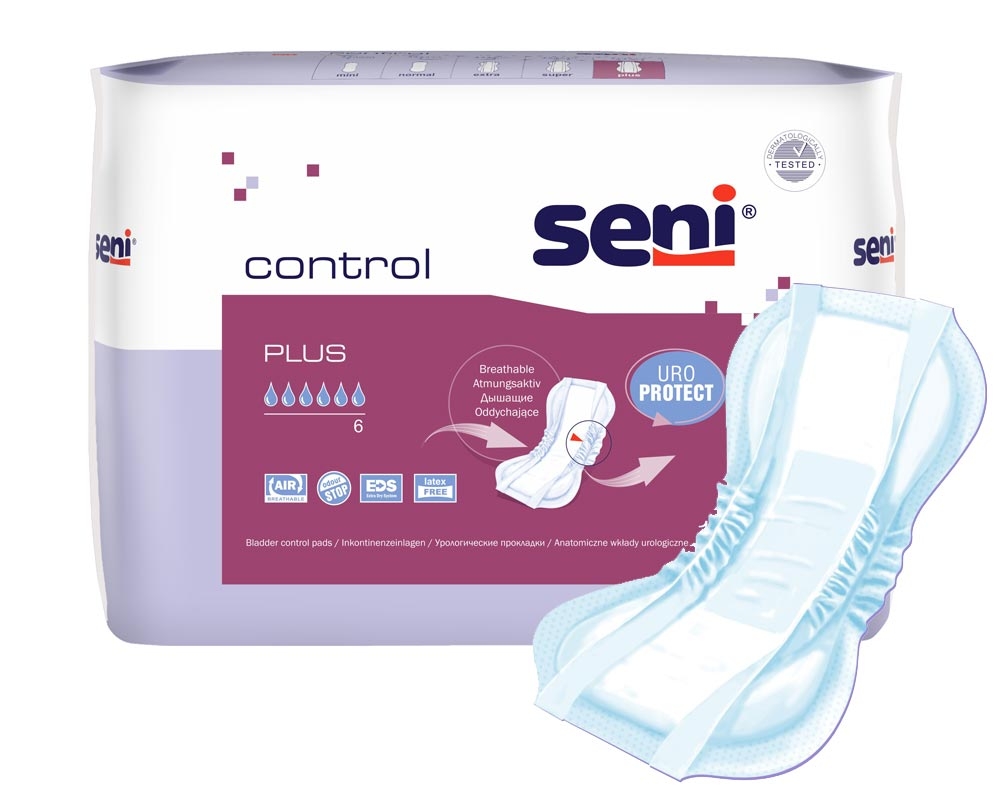 SENI Control PLUS - Inkontinenzeinlagen - 15 Stück Einzelpack