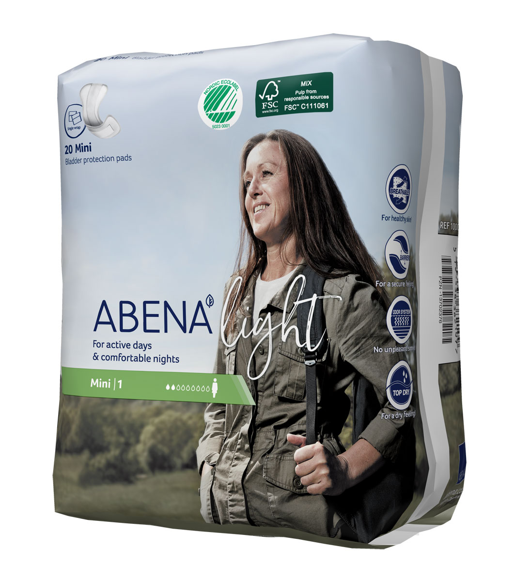 ABENA Light MINI 1 - Inkontinenzeinlagen für Frauen - 180ml - 20St. Packung