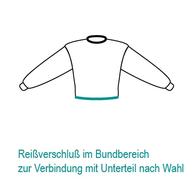 CAREWEAR Pflegeoverall - 2 teilig - konfigurierbar - Farben & Ausführung