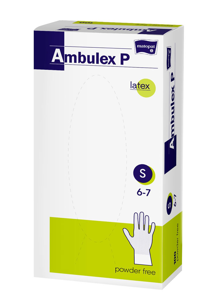Ambulex Einmalhandschuhe Latex puderfrei 100 Stück Größe XL