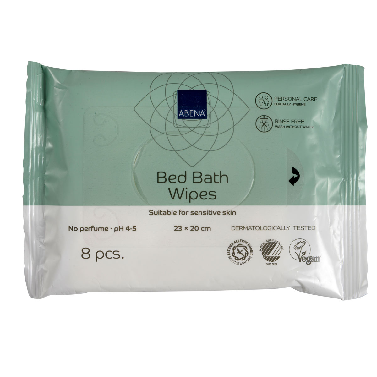 Abena feuchte Waschlappen 8 Stück Packung (geänderte Verpackung)