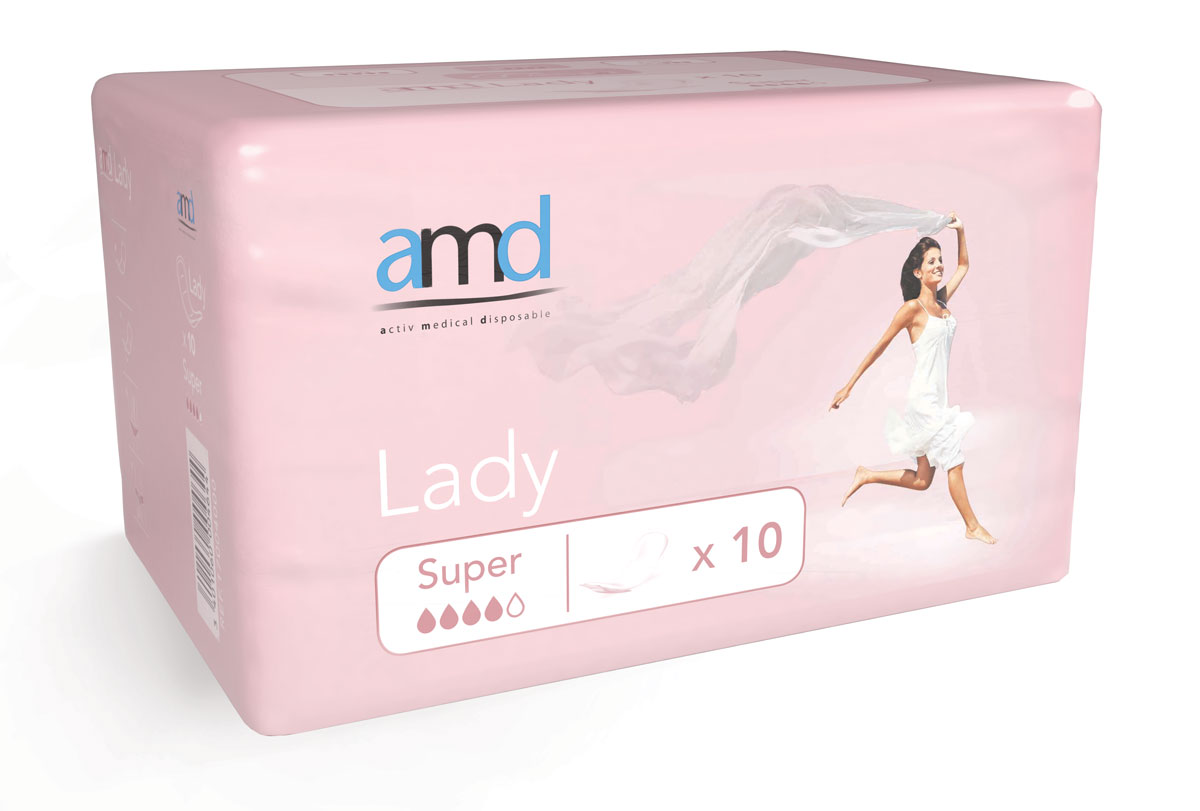 AMD LADY Super - Urin Inkontinenzeinlagen für Frauen - 550ml