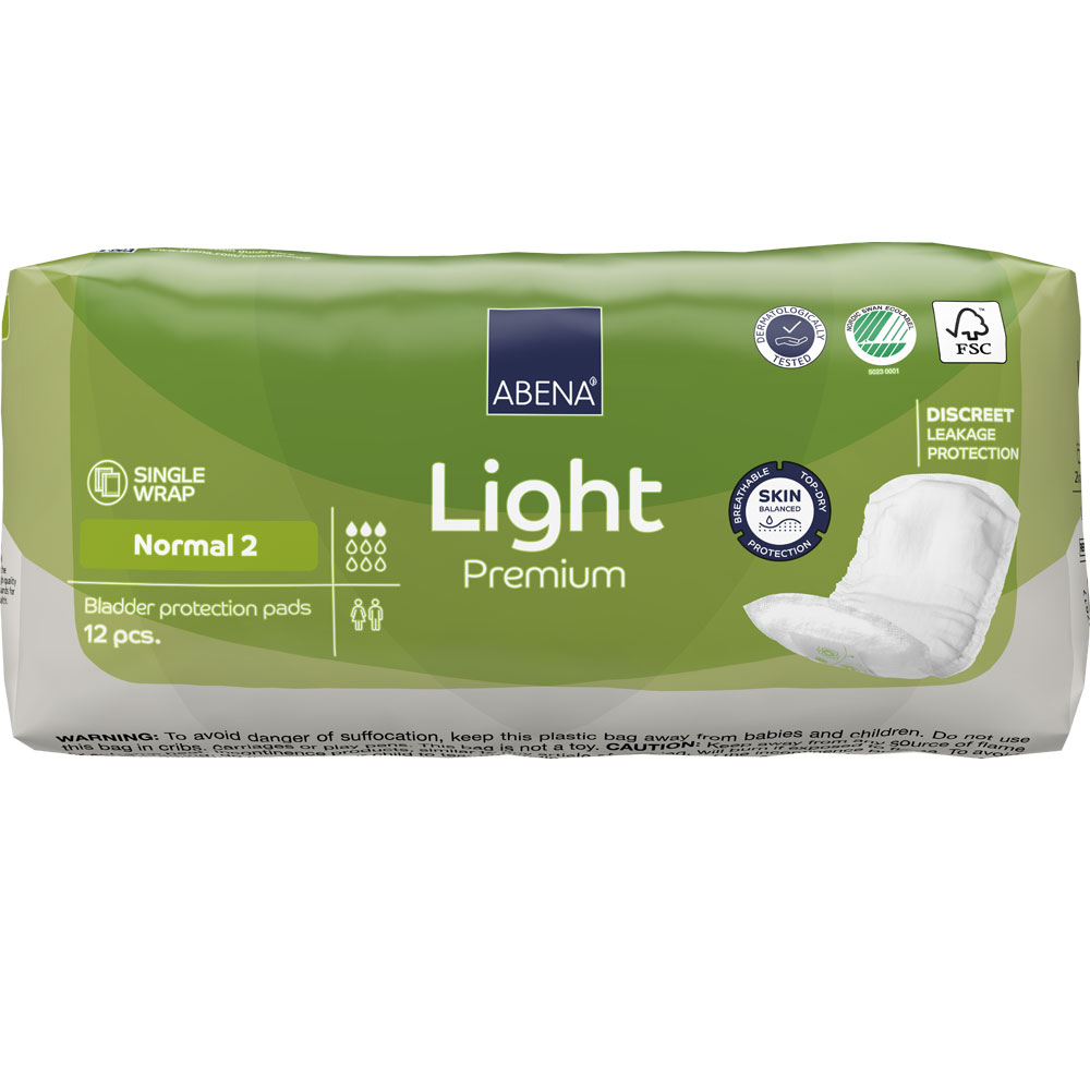 ABENA Light NORMAL 2 - Inkontinenzeinlagen für Frauen - 350ml - 12St. Packung