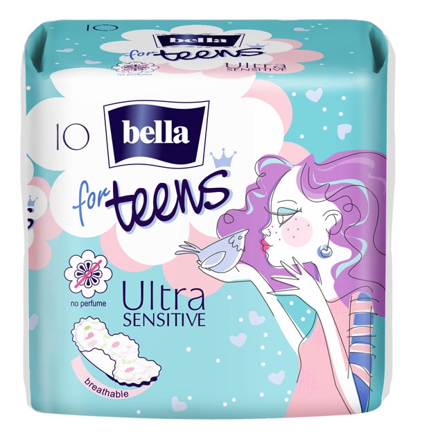 Bella für Teens ULTRA Binden "SENSITIVE" - 10 Stück Pack