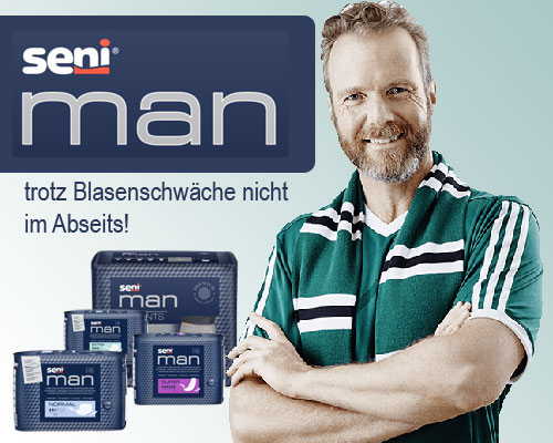 Seni Man - Inkontinenzeinlagen und Pants Seni Man - Inkontinenzprodukte für Männer