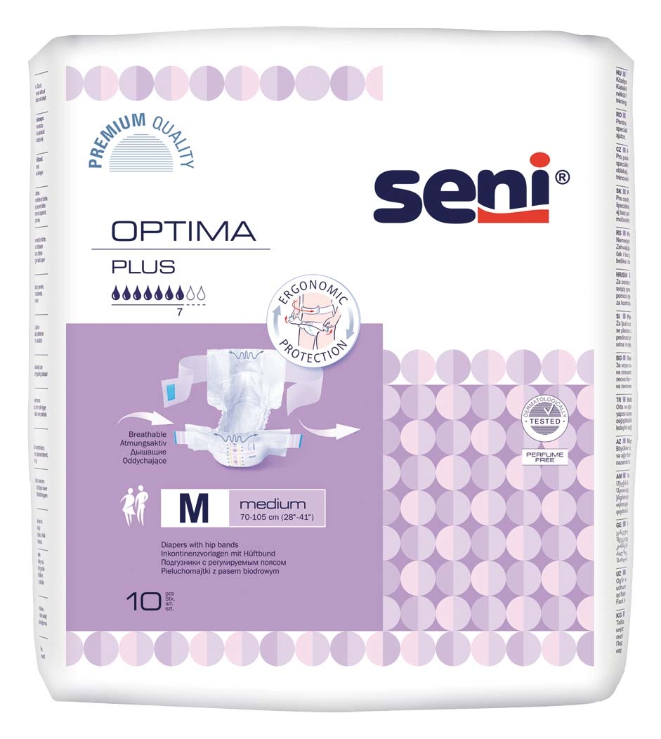 SENI Optima PLUS - mit Hüftbund, Gr.2 MEDIUM 10 St. Packung