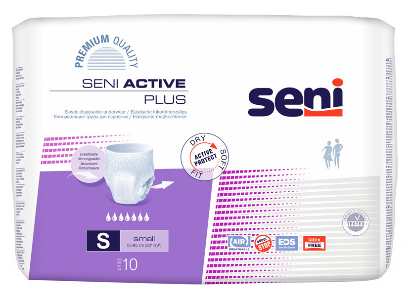 SENI Active PLUS - Inkontinenzslip SMALL (8x10) 80 Stück