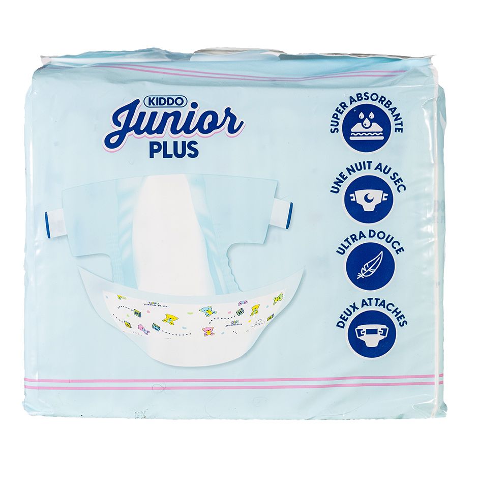 Kiddo Junior Plus Blau - bunte Folienwindeln für Erwachsene - Medium (M)