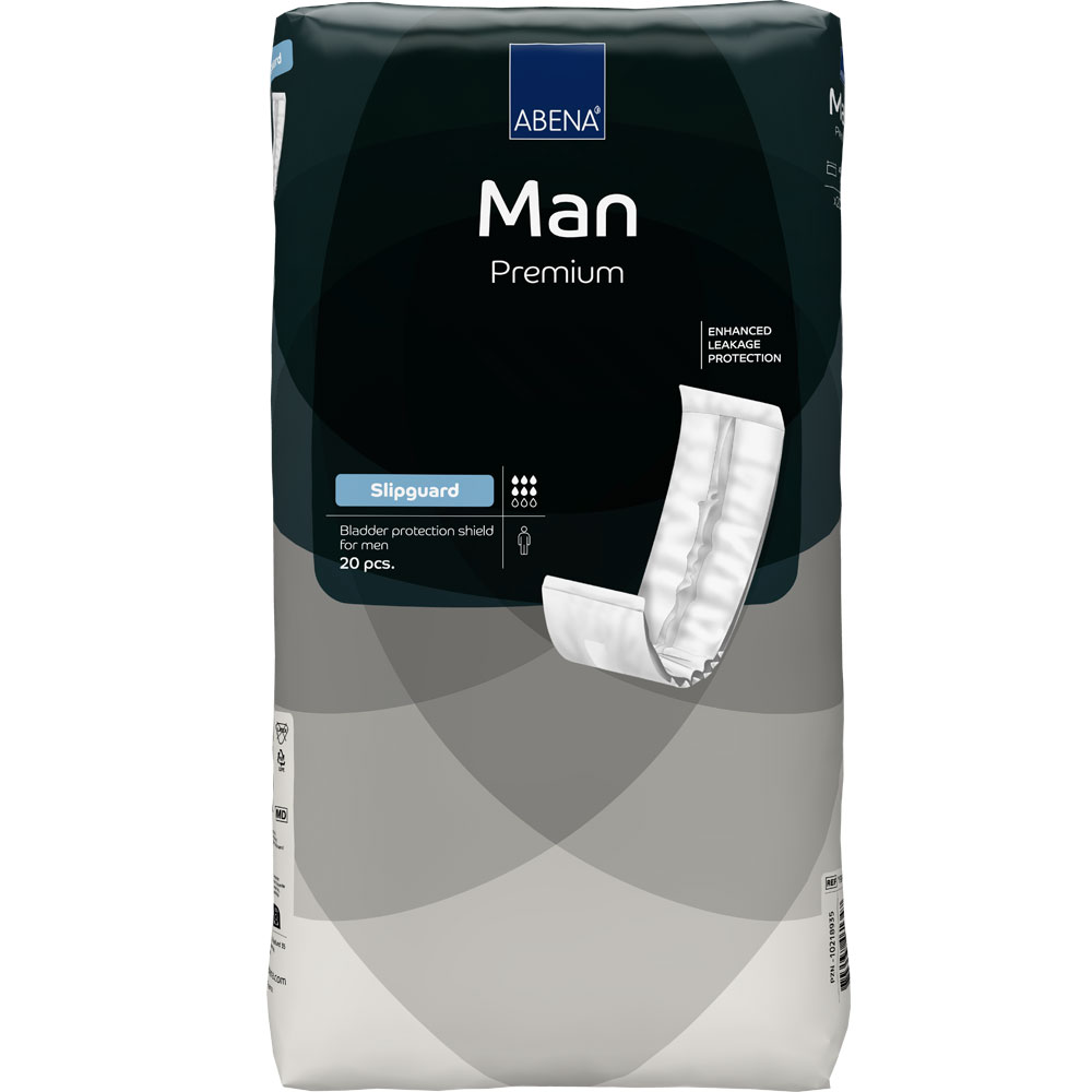 ABENA MAN SLIPGUARD Premium Herrenvorlagen - 900ml (5x20 Stück)