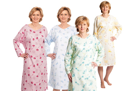 Pflegehemden in verschiedenen Designs Pflegehemden