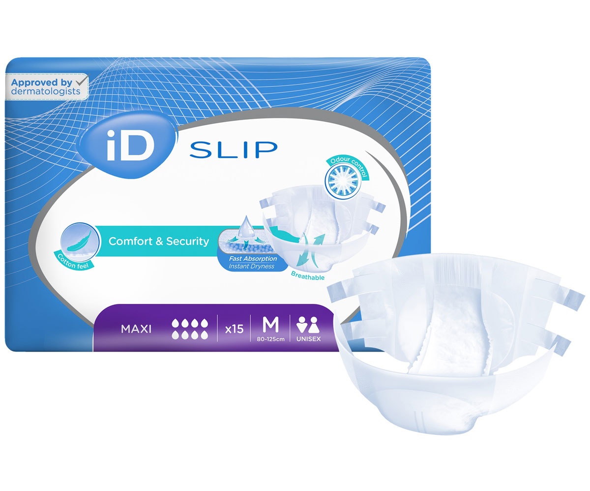 iD Slip MAXI - Inkontinenzwindeln - Gr. Medium (M) - 15 St. Packung