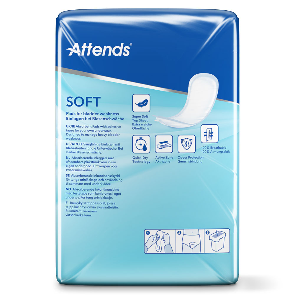ATTENDS Soft 7 - Inkontinenzeinlagen - 4x34 (136) St. Karton