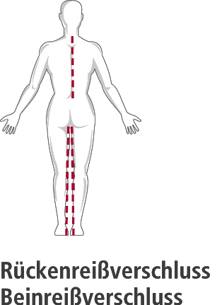 Suprima Pflegeoverall - LANG - mit Rücken- & Beinreißverschluss - 4688 kornblume M