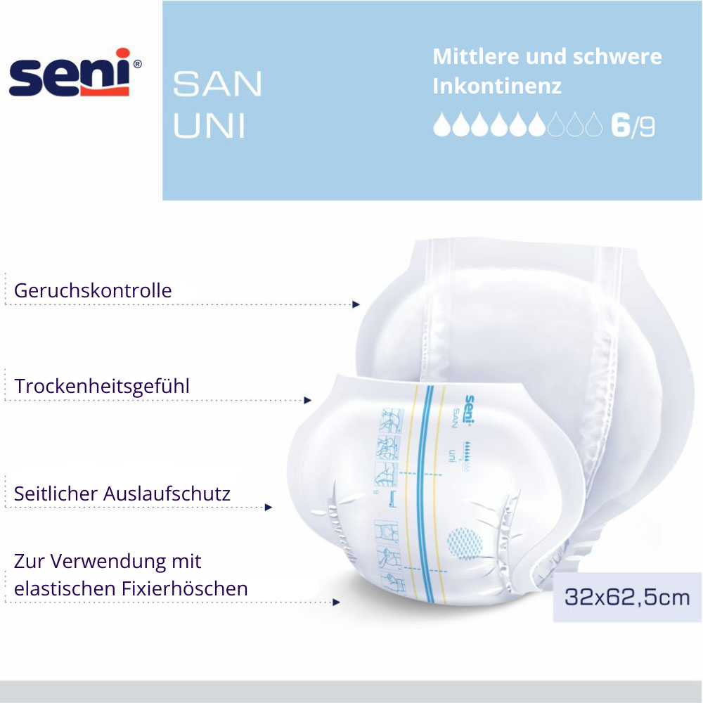 Seni SAN UNI - anatomische Vorlagen (10 St. Einzelpack)