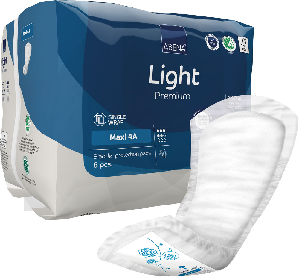 ABENA Light MAXI 4A - Inkontinenzeinlagen für Frauen - 1000ml - 8St. Packung