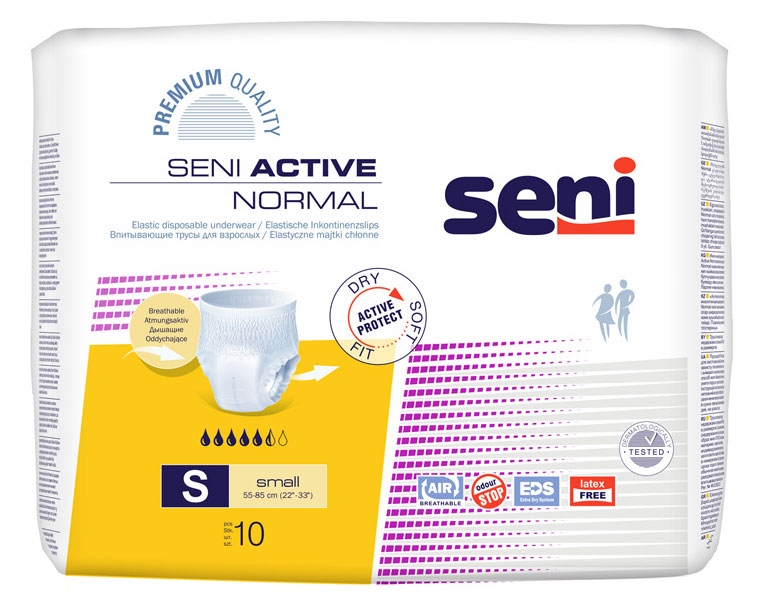 SENI Active NORMAL Inkontinenzslip SMALL (8x10) 80 Stück