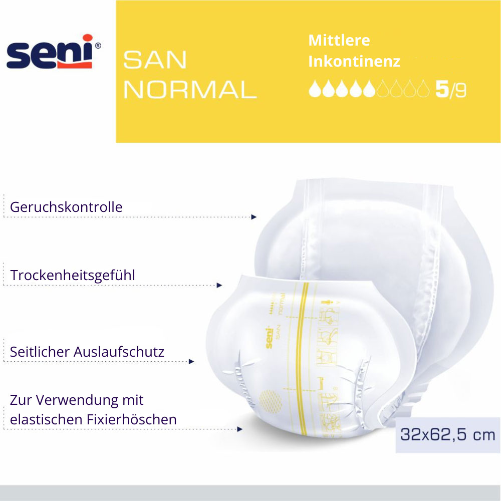 Seni SAN NORMAL - anatomische Vorlagen (10 St. Einzelpack)
