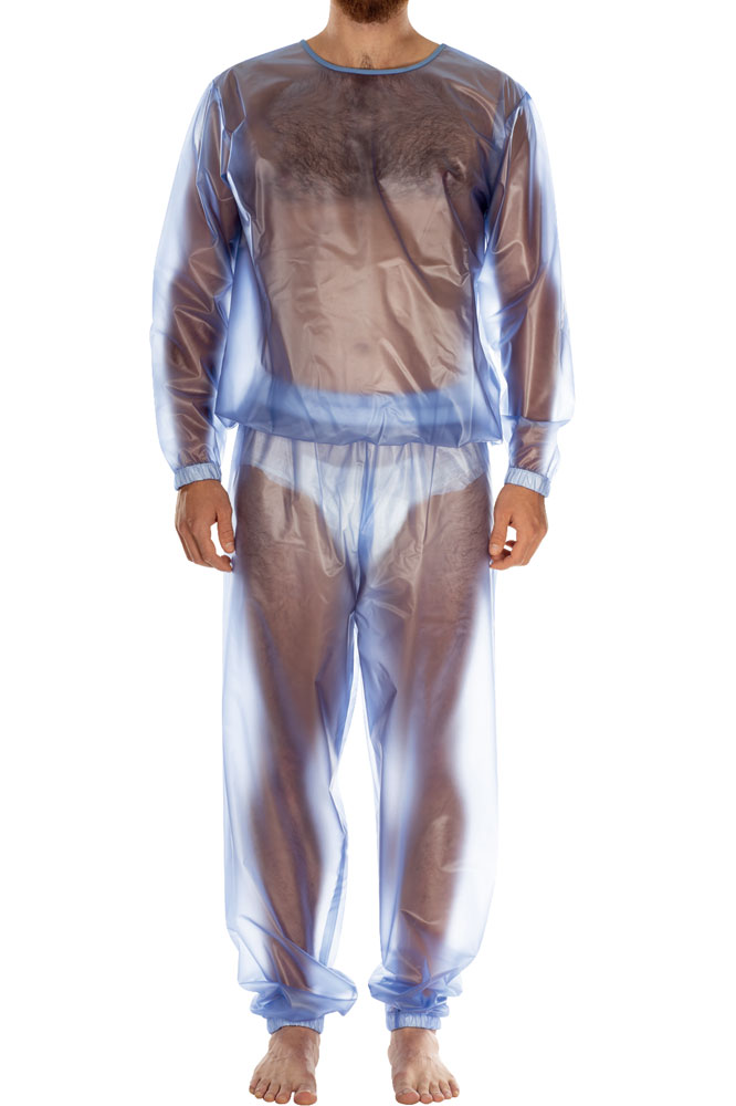 Suprima PVC-Schlafanzug, Pyjama Oberteil und Hose - No. 9612 XL lavendel