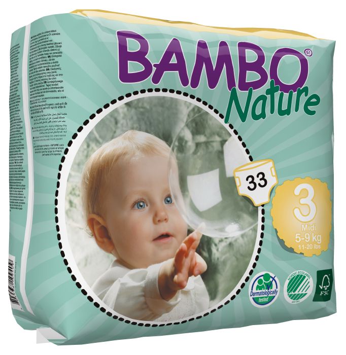 Bambo NATURE - Babywindeln Gr. 3 MIDI [M] 4-8 Kg - 28 Stück Einzelpack