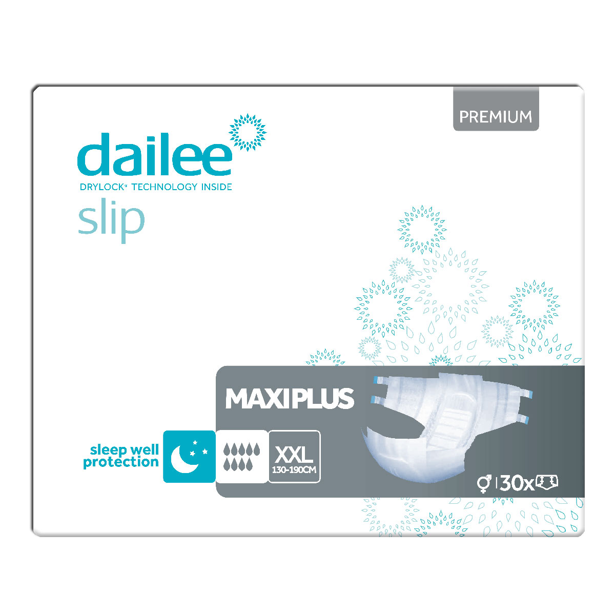 Dailee Slip Premium Maxi Plus | XX-Large (XXL) | 4x30 St. Karton