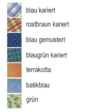 Suprima Ess-Schürze aus Polyester mit Druckknopfverschluss, Muster: karo blau