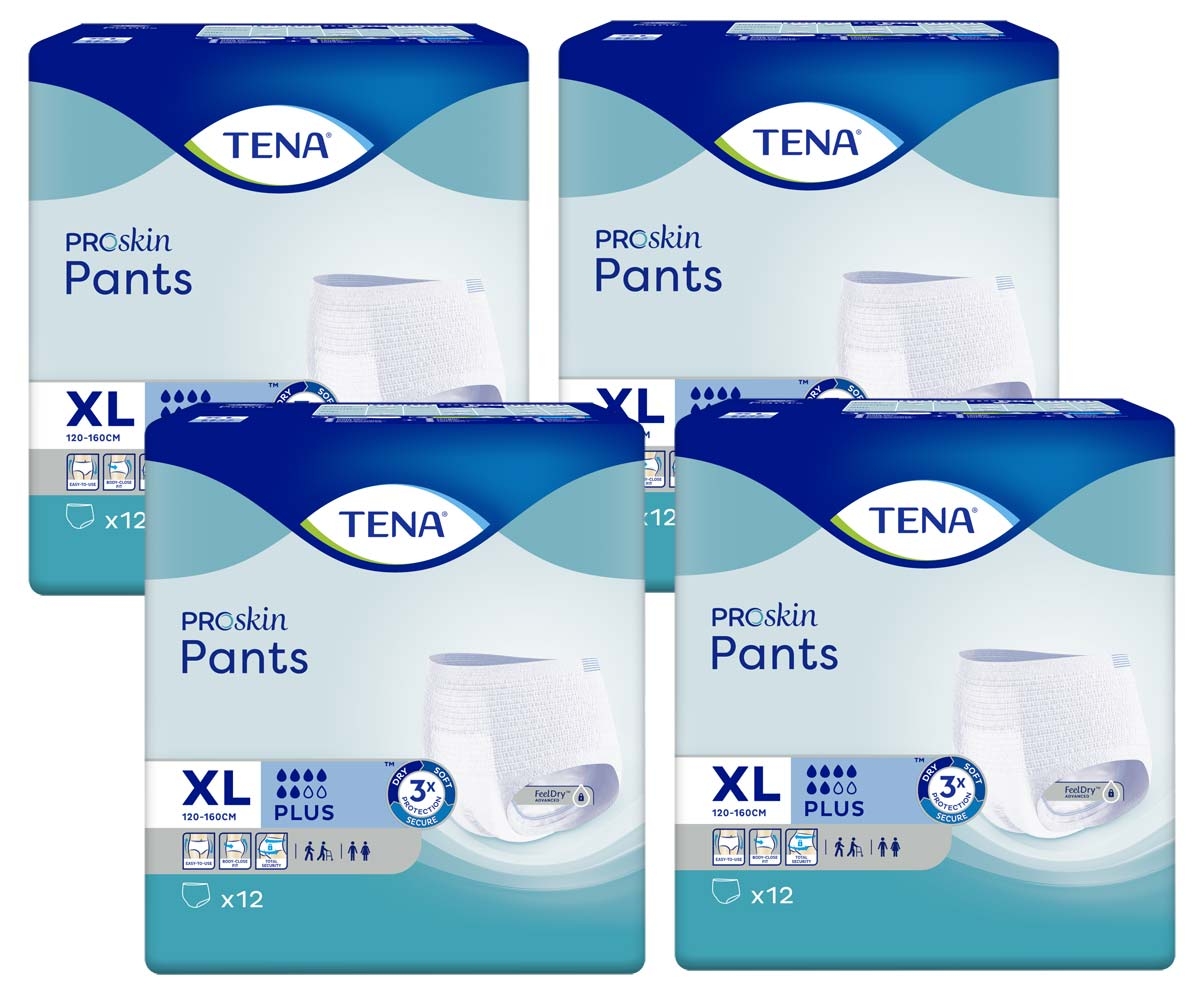 TENA Pants PLUS Extra Large (XL) - 4x12 Stück      