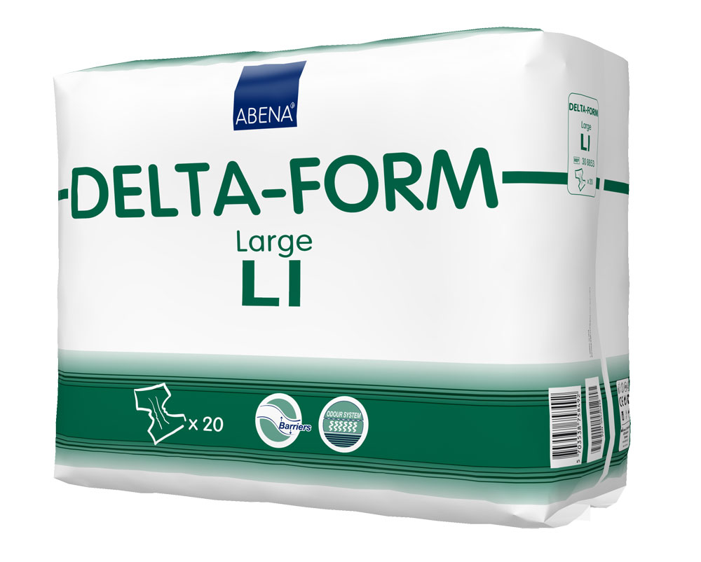 DELTA-Form Gr. Large L1, Standard Inkontinenzwindeln - 4x20 Stück    