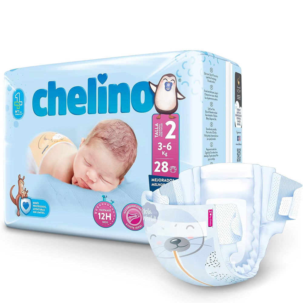 Chelino Design- Windeln (T2) MINI 3-6kg 28 Stück Einzelpack