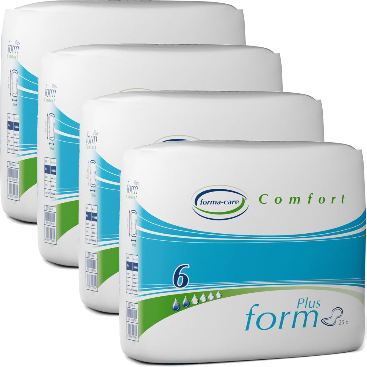 Forma-Care Form Comfort PLUS - anantomische Vorlagen - 4x 25 (100) St. Karton