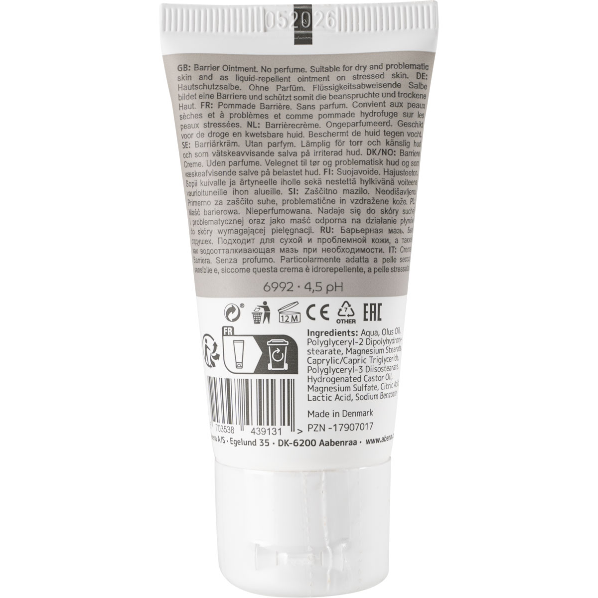 ABENA Barrieresalbe / Hautschutzsalbe - 30ml Tube