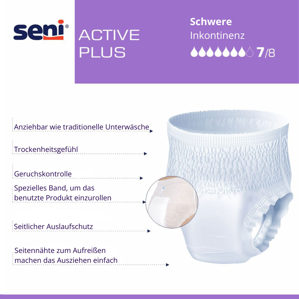 SENI Active PLUS - Inkontinenzslip - S | M | L | XL