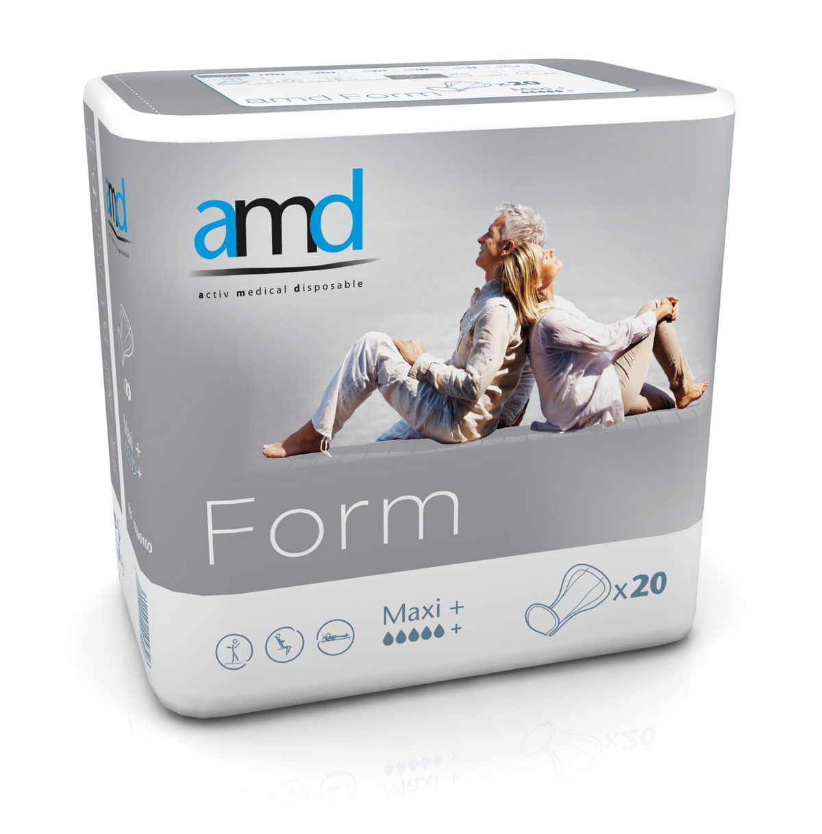 AMD Form - (MAXI PLUS) anatomische Vorlagen - 4x20 St. Karton