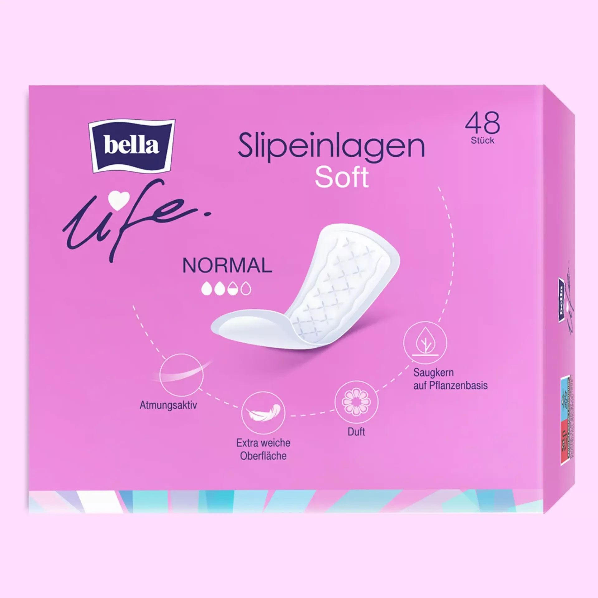 Bella Slipeinlagen Soft NORMAL mit Frischeduft - 48 St. Pack Bella Slipeinlagen Soft NORMAL mit Frischeduft - 48 St. Pack