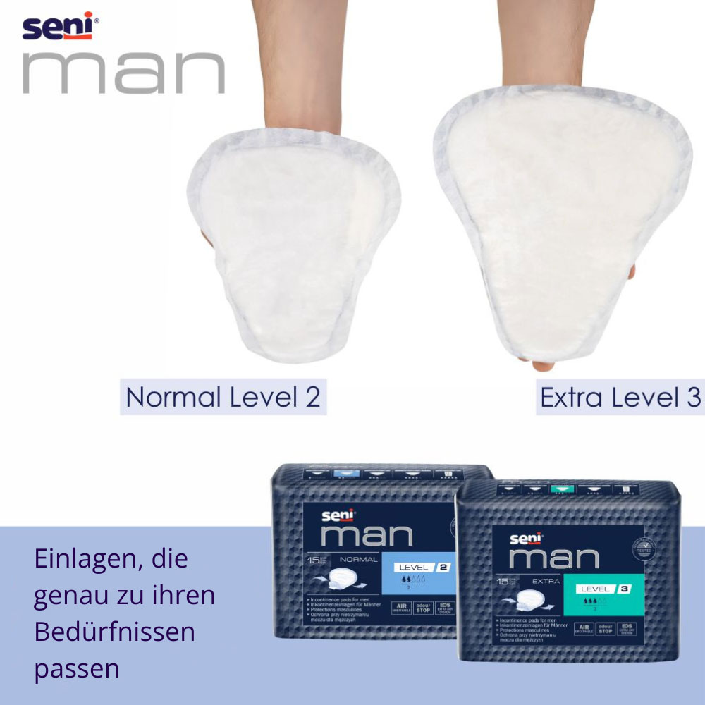 SENI Man NORMAL - LEVEL 2 - 300ml Saugleistung - (16x15) Stück