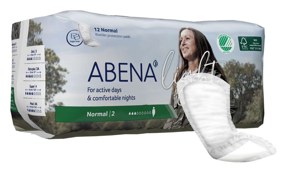 ABENA Light NORMAL 2 - Inkontinenzeinlagen für Frauen - 350ml - 12St. Packung