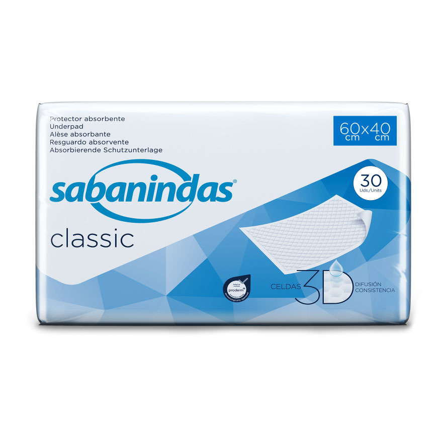 SABANINDAS - CLASSIC - Flocken Unterlagen - 40 x 60cm (8x30 Stück)