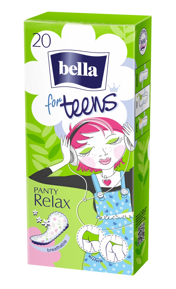 Bella für Teens Slipeinlagen (RELAX) - 20 Stück Pack
