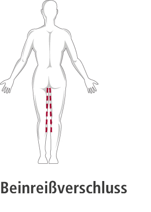 Suprima Pflegebody - ohne Arm mit Beinreißverschluss - für Damen und Herren - 4698 weiss M
