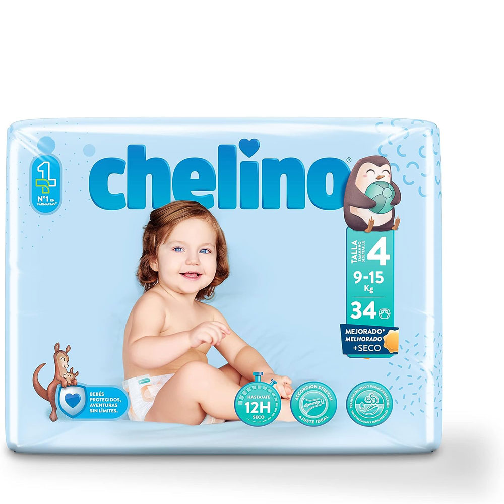 Chelino Design- Windeln (T4) MAXI 9-15kg 34 Stück Einzelpack