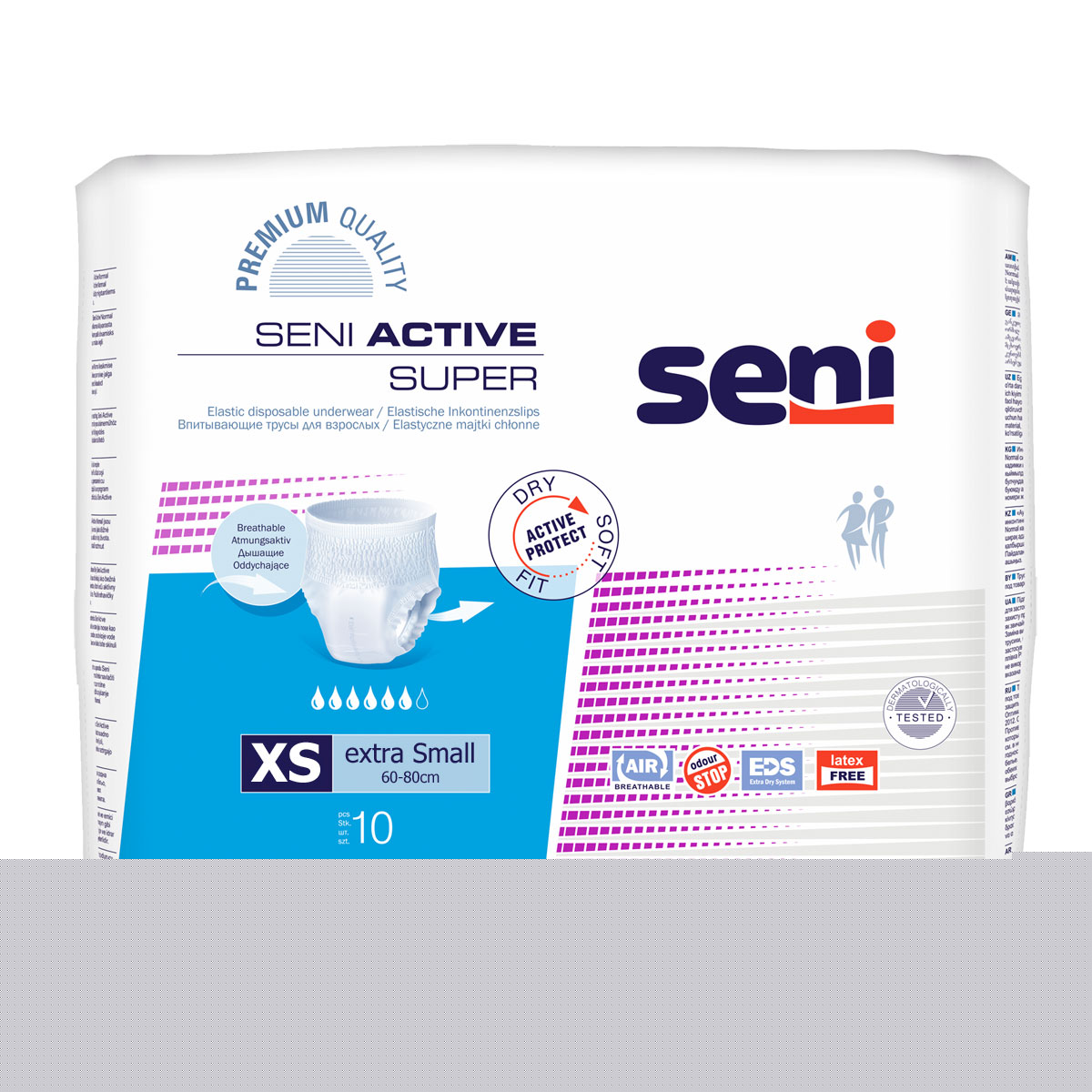 SENU Active SUPER - Inkontinenzpants XS - 10 Stück Packung