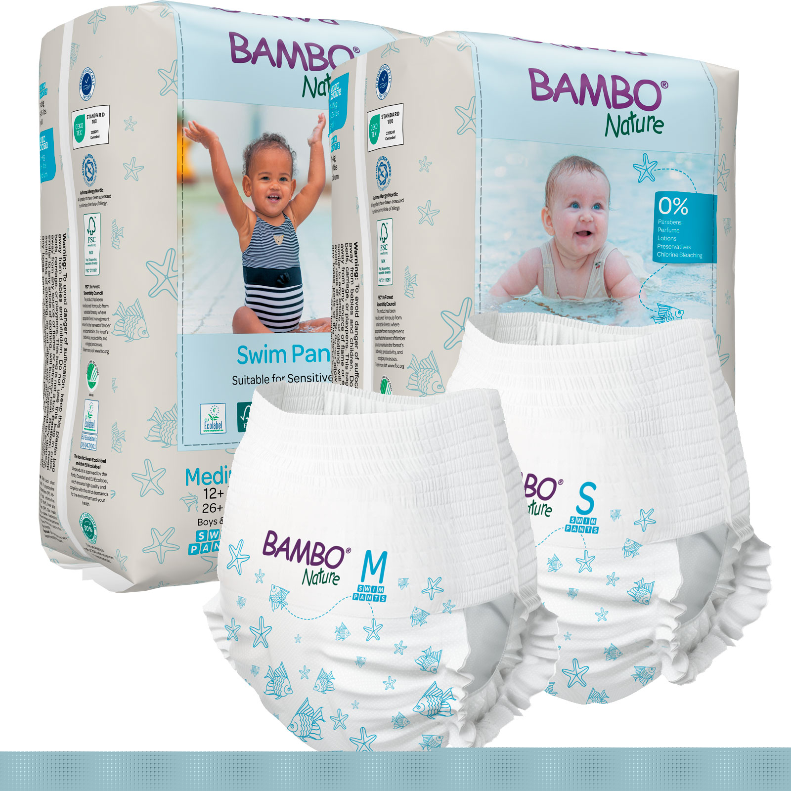 Bambo Nature Schwimmwindeln für Kinder S | M - 12 Stück Pack Bambo Nature Schwimmwindeln für Kinder S | M - 12 Stück Pack