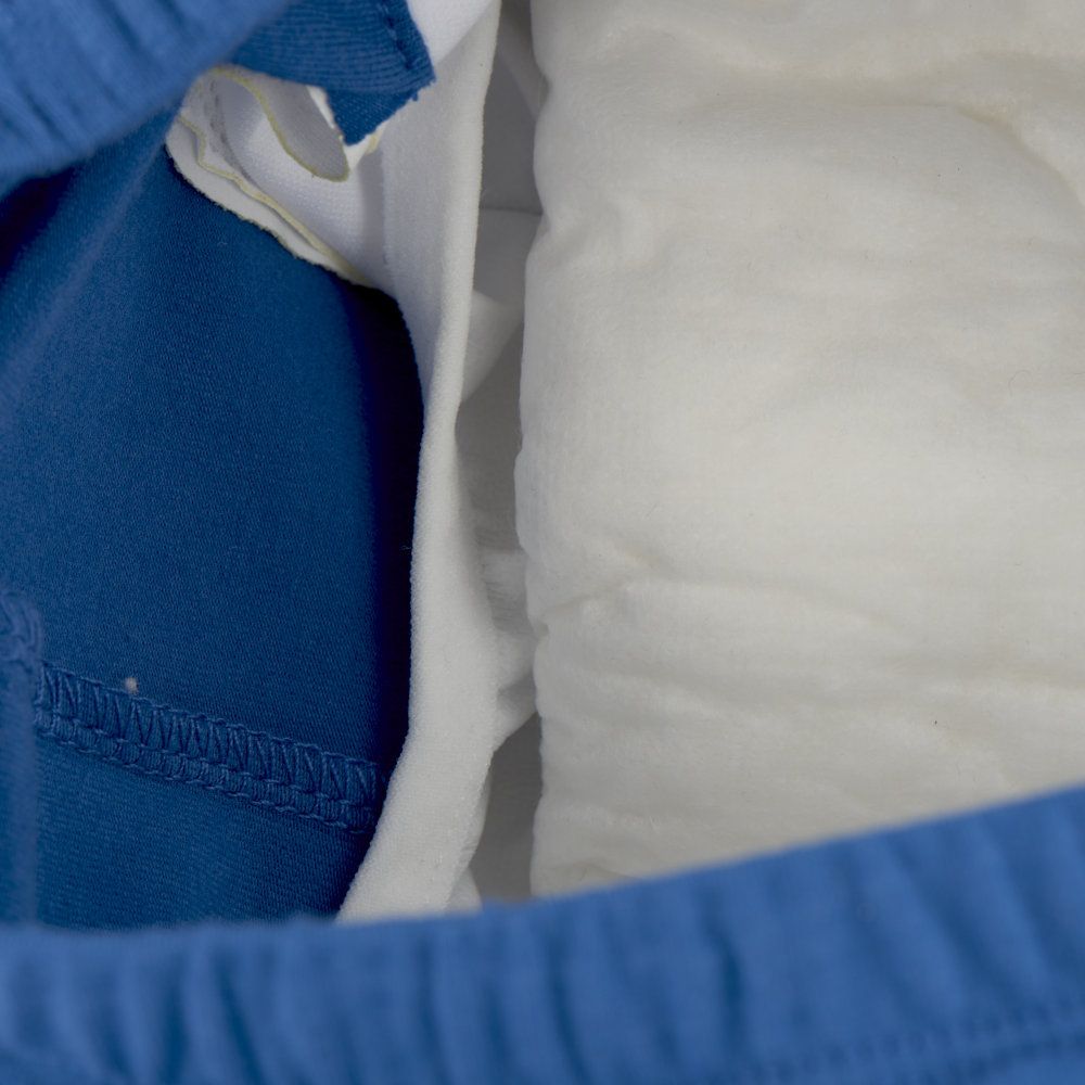 Kiwisto Kids "ActivePants V2" - Inkontinenz Shorts für Kinder - Gr. XXXS - blau