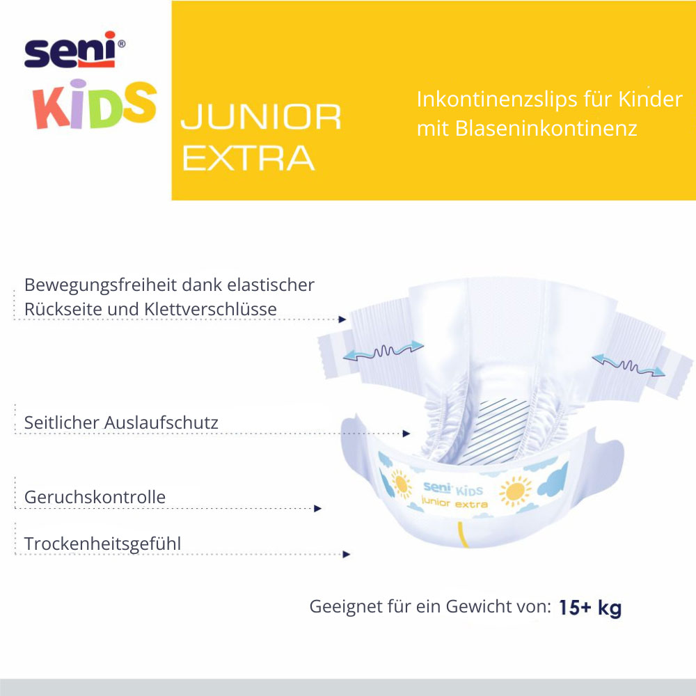 SENI KIDS Junior EXTRA Kinderwindel (16-30kg) 5x30 Stück