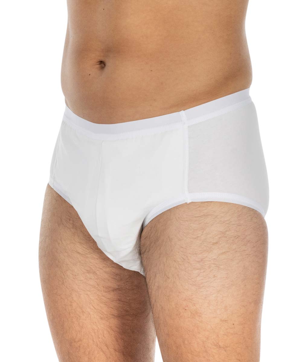 Suprima Herren-Baumwollslip mit Nässeschutz - Schlupfform 1242